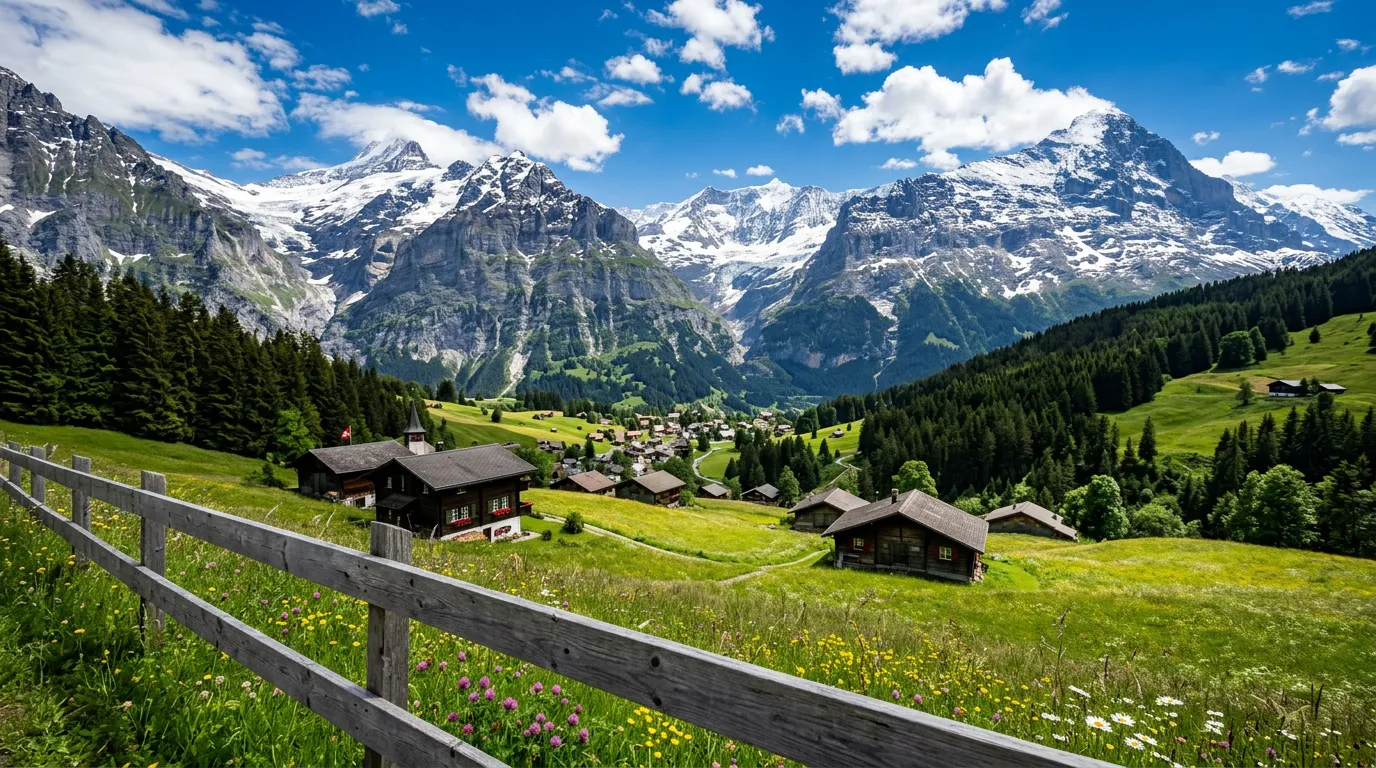 Schweizer Alpenlandschaft — Ihre Daten bleiben in der Schweiz